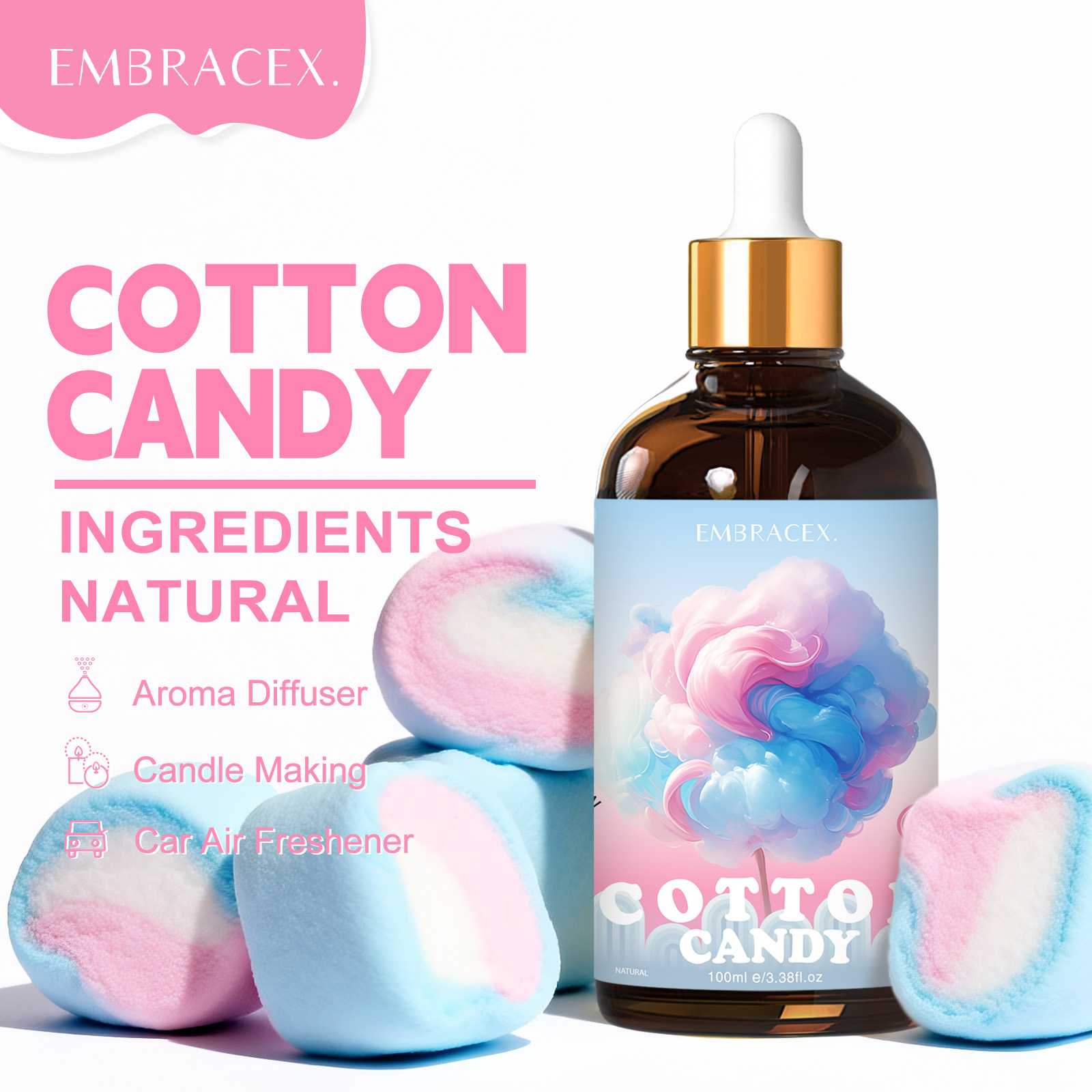 Art Craft Things - 100ml Cotton Candy Essential Oil Massage