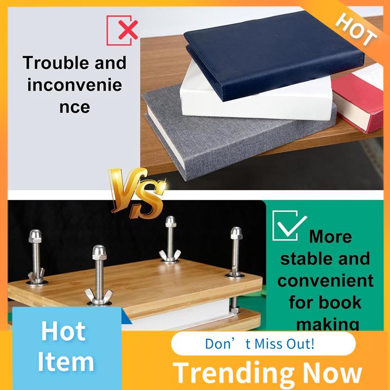 Bookbinding Supply Kit - ABNL Book Press Bookbinding, Wooden Bamboo
