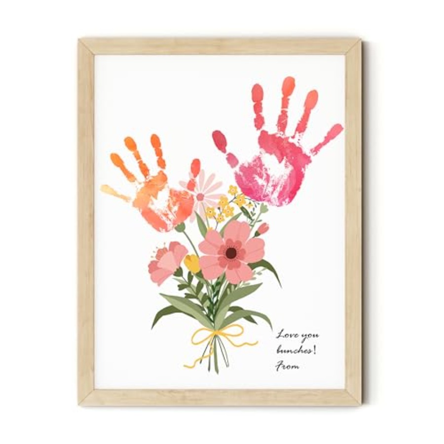 Art Craft Kit - Flower Bouquet Handprint Art Craft DIY