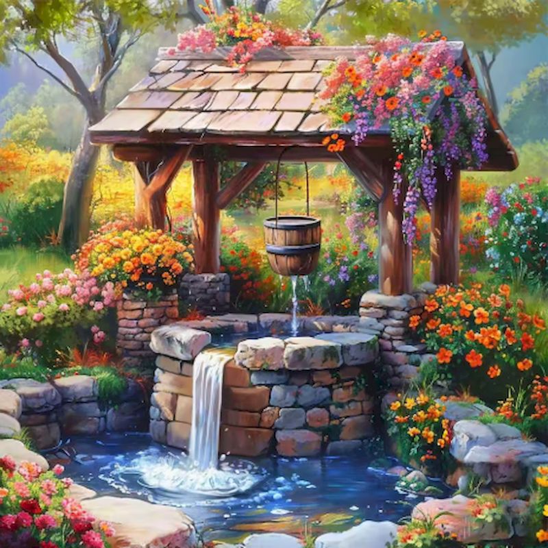 Art Craft Village - GATYZTORY Village Paint By Numbers Painting