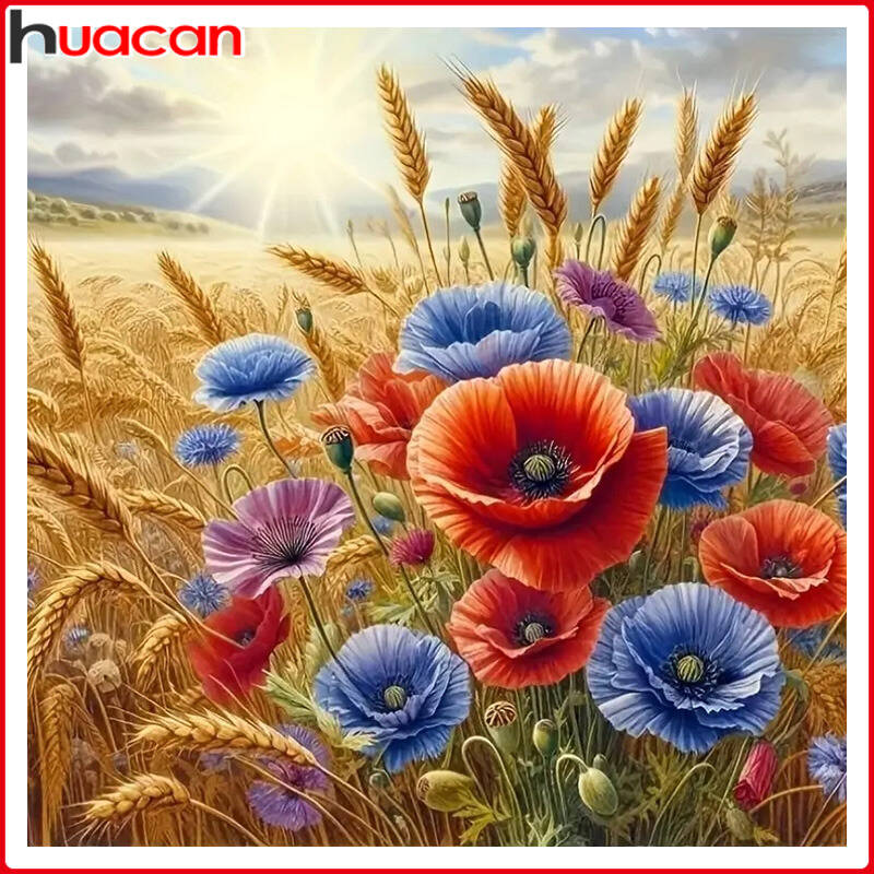 Wallpaper Art And Craft - Huacan Adults Crafts Diamond Painting Flowers