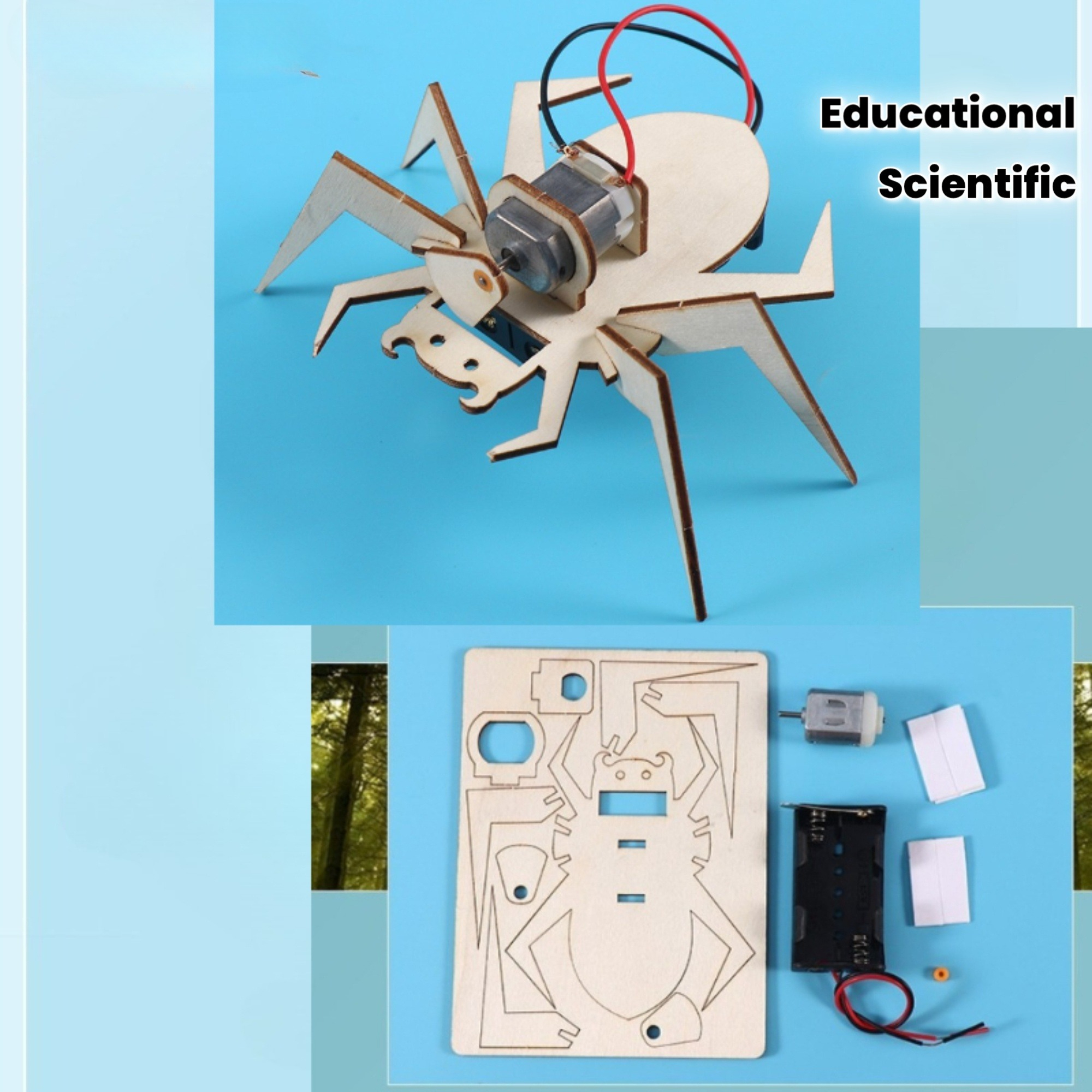 Art And Craft Science - Spider 3D Puzzles STEM Science Kits