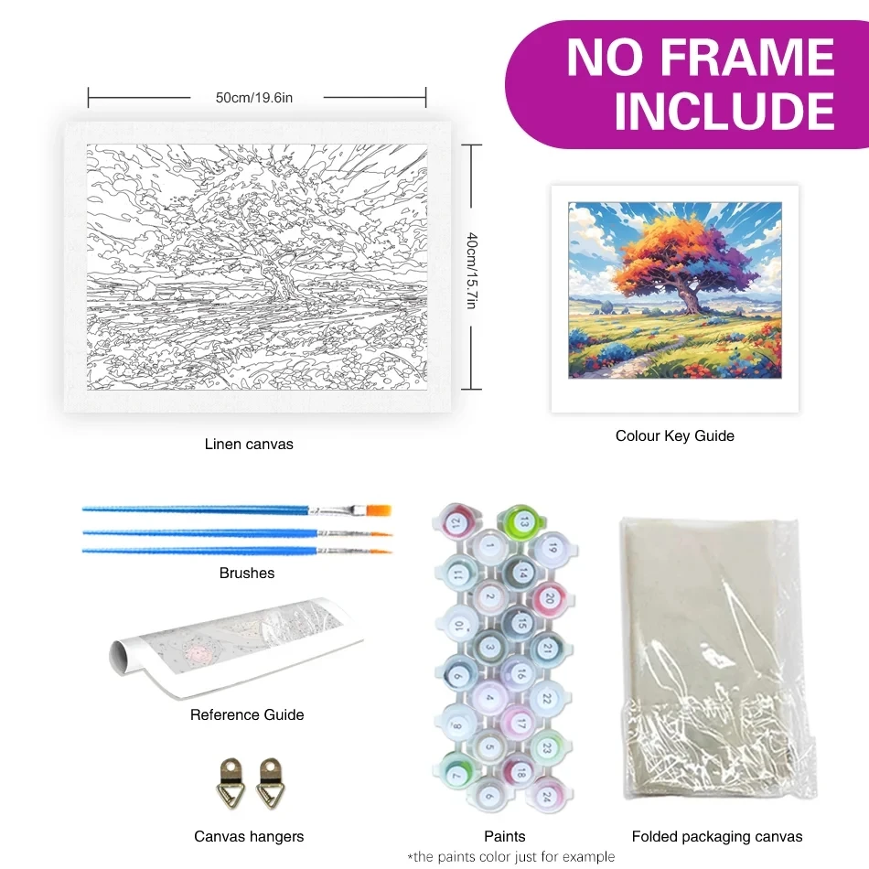 FramelessPainting By Numbers M - Art Craft Village 리뷰 및 가격