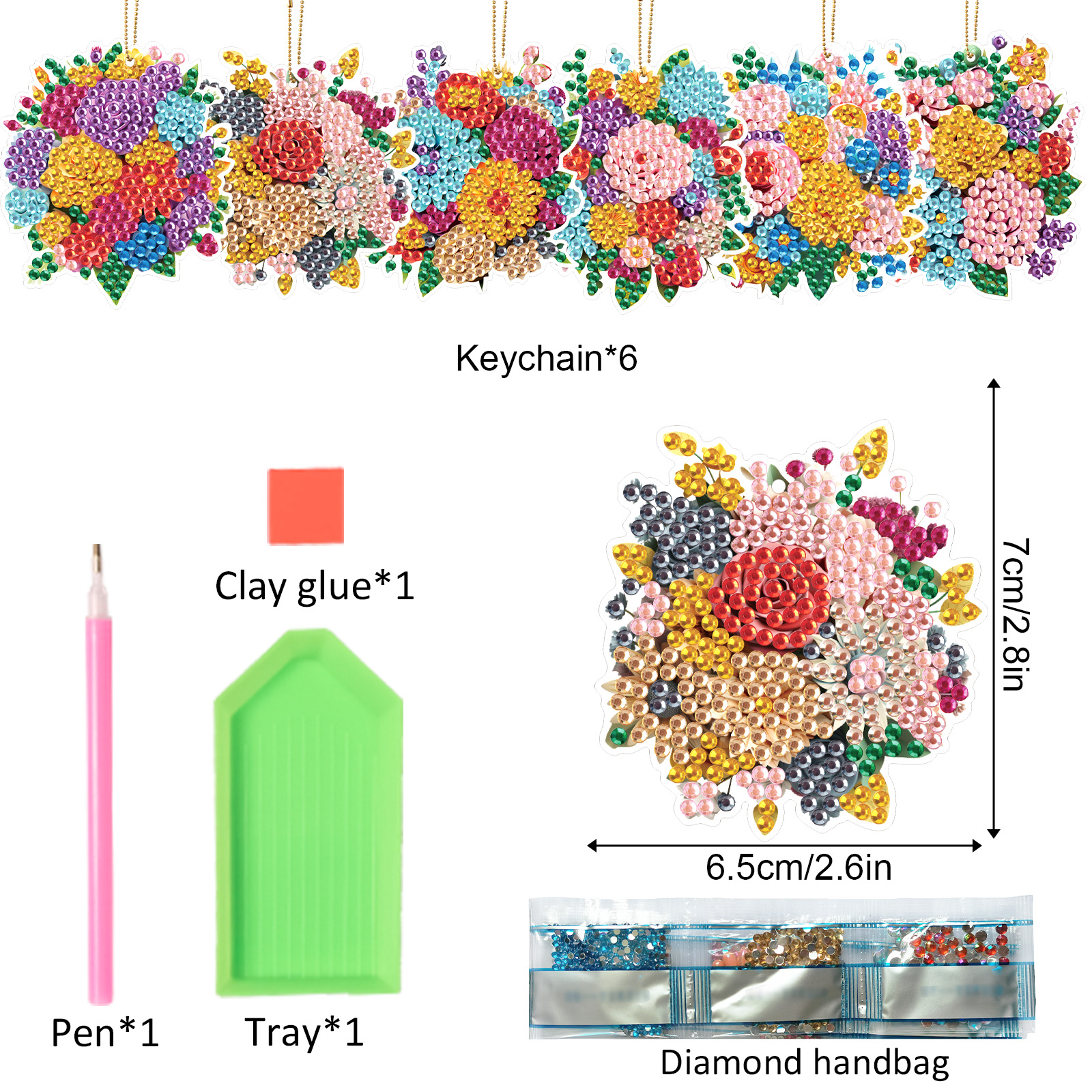 6PCS Diamond Art Painting Keyc - Art Craft Kit 리뷰 및 가격
