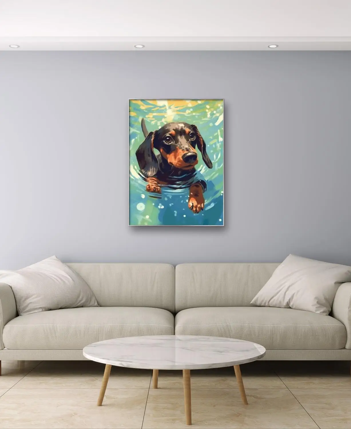 Dachshund DIY Digital Oil Pain - Art Craft Simple 리뷰 및 가격