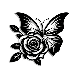 1 Iron Butterfly Rose Metal Wa - Art Craft Logo Design 리뷰 및 가격