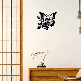 1 Iron Butterfly Rose Metal Wa - Art Craft Logo Design 리뷰 및 가격