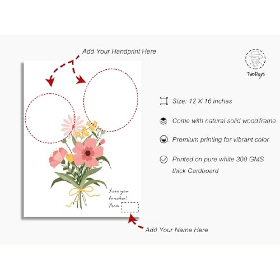 Flower Bouquet Handprint Art C - Art Craft Kit 리뷰 및 가격