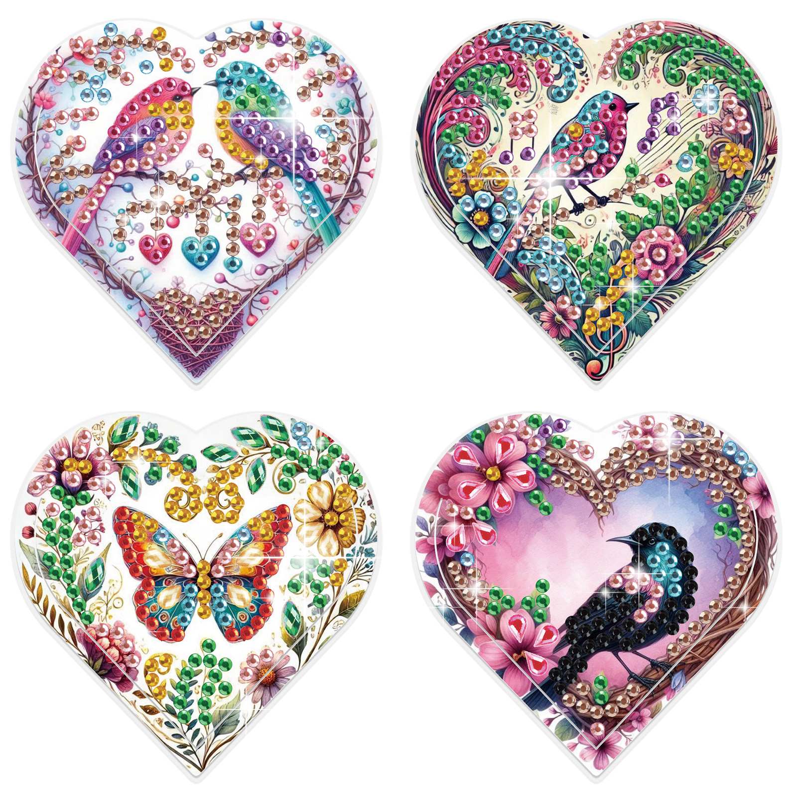 4PCS Diamond Painting Heart Sh - Art Craft Kit 리뷰 및 가격