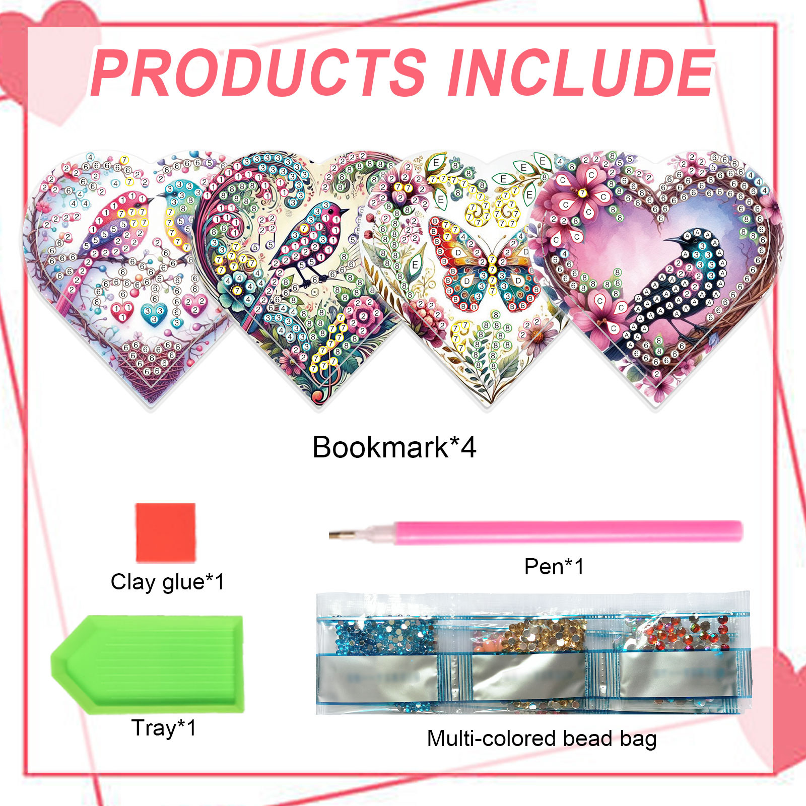 4PCS Diamond Painting Heart Sh - Art Craft Kit 리뷰 및 가격