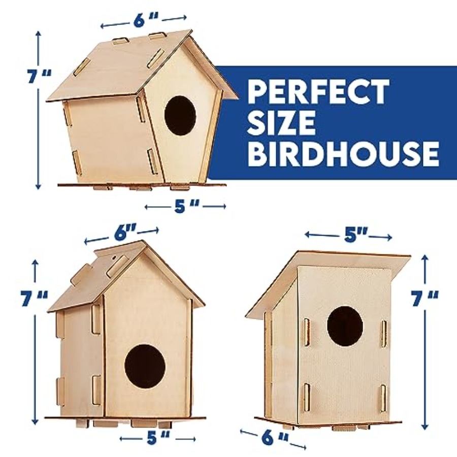 Kit - Unfinished Wood Bird Hou - Art Craft Kit 리뷰 및 가격