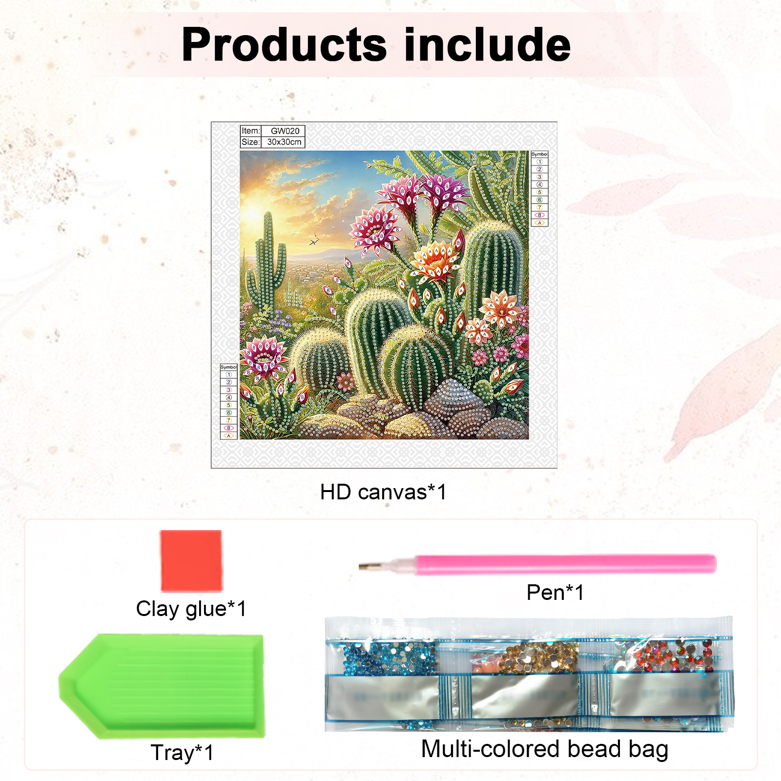 5D DIY Diamond Painting Flower - Art Craft Things 리뷰 및 가격