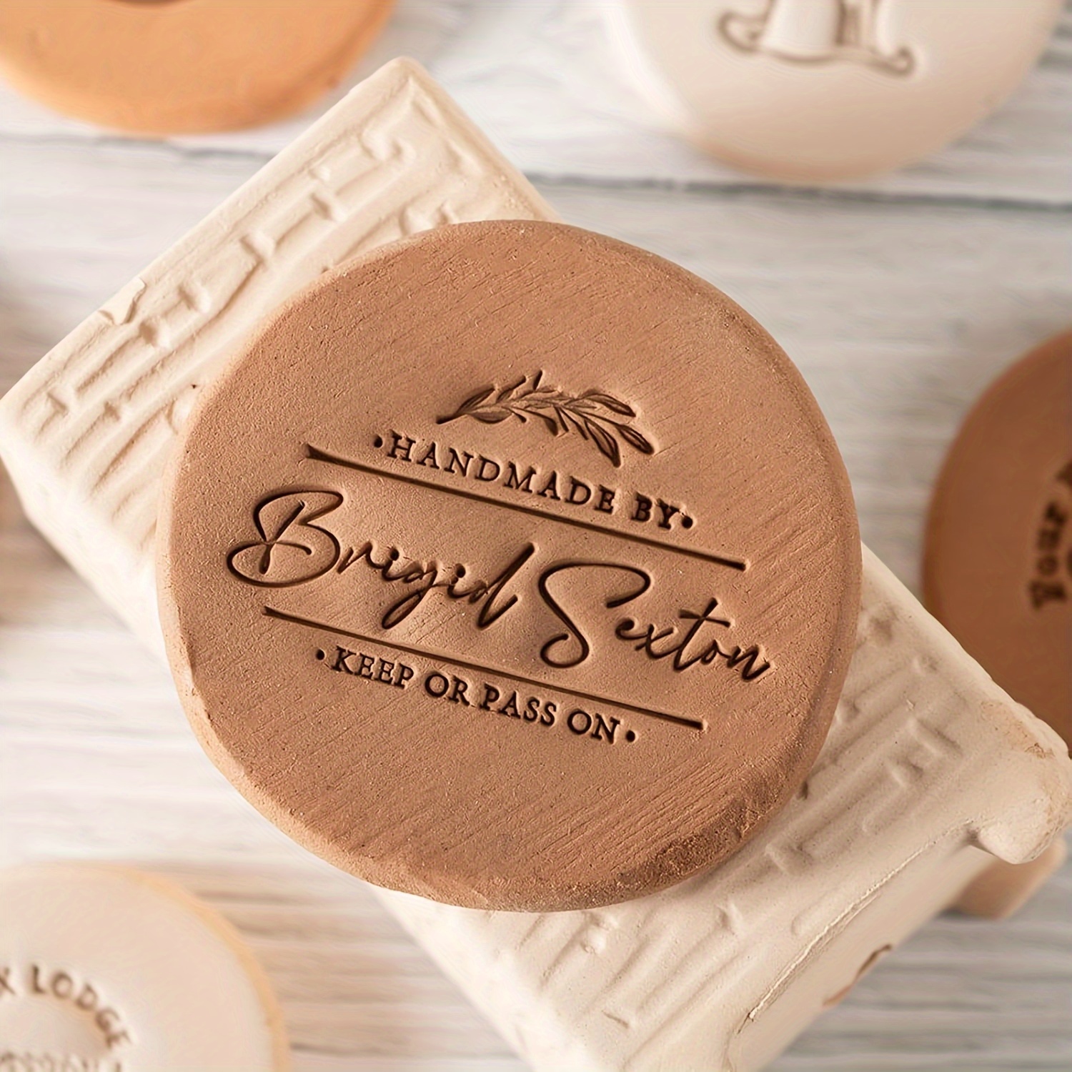 LOGO Custom Soap Stamps Person - Art Craft Logo Design 리뷰 및 가격