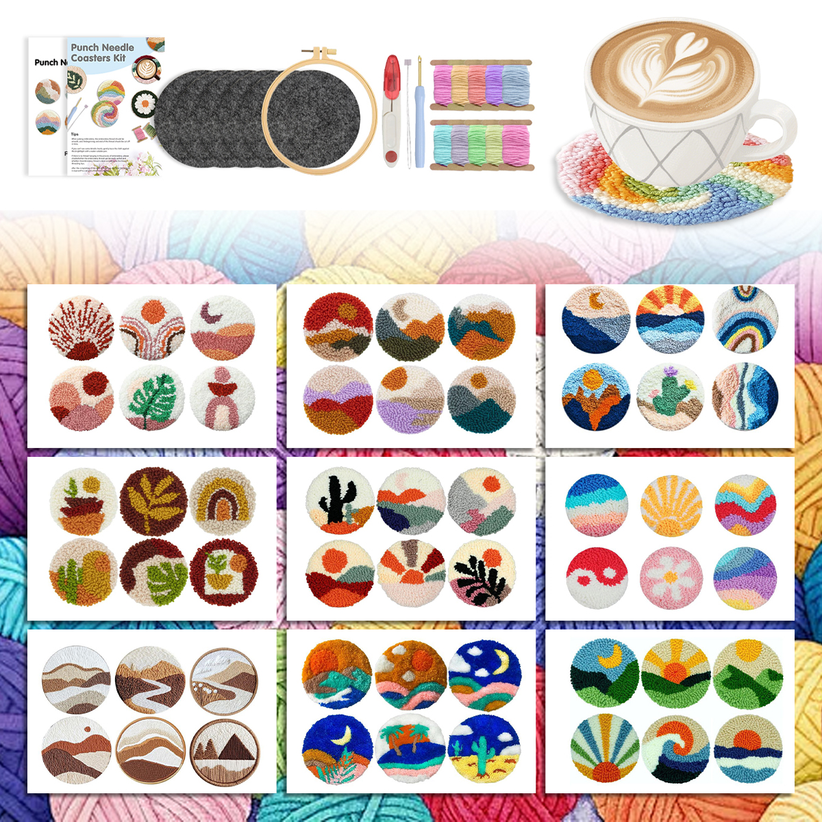 GATYZTORY Punch Needle Coaster - Art Craft Simple 리뷰 및 가격
