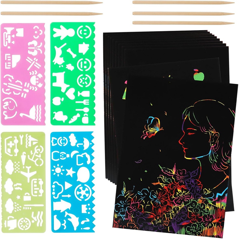 Scratch Paper Art Set, Black C - Art Craft Kit 리뷰 및 가격