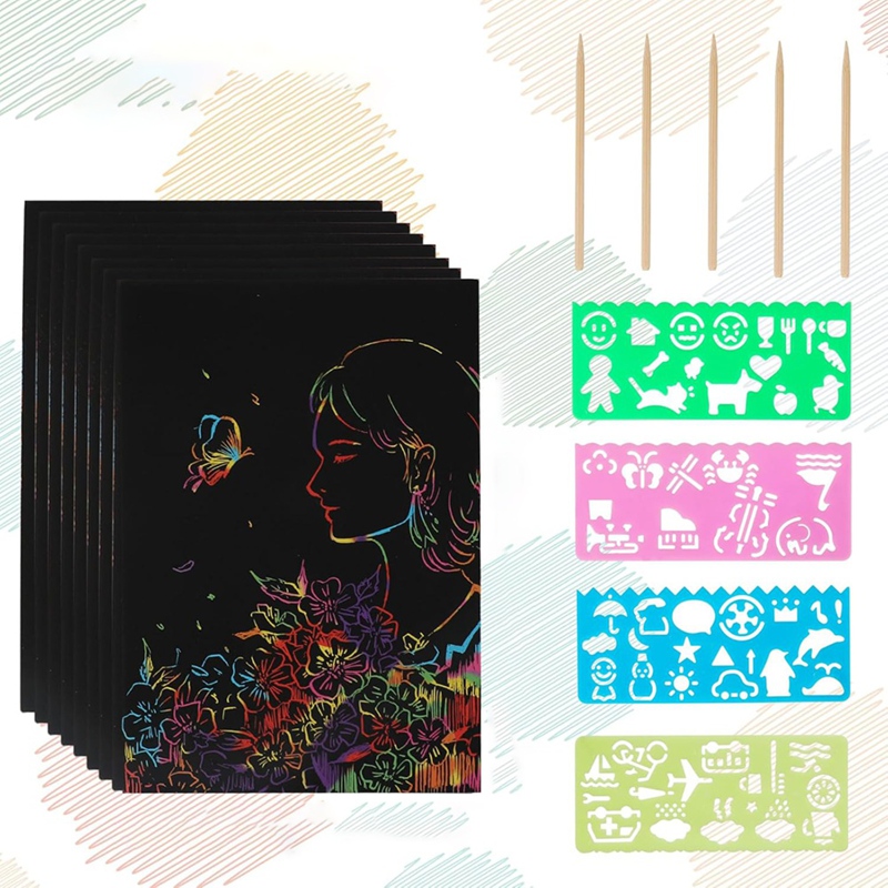 Scratch Paper Art Set, Black C - Art Craft Kit 리뷰 및 가격
