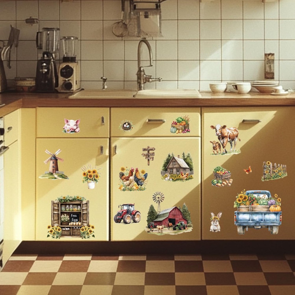 3 Sheets Farm House Furniture  - Wallpaper Art And Craft 리뷰 및 가격