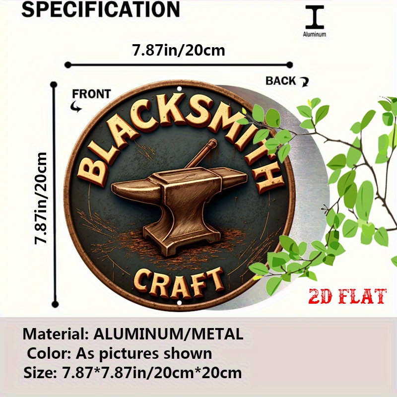 2D Flat, 1pc Vintage Blacksmit - Art Craft Logo Design 리뷰 및 가격