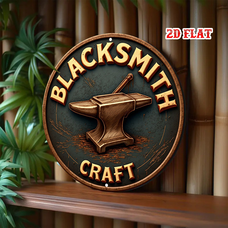 2D Flat, 1pc Vintage Blacksmit - Art Craft Logo Design 리뷰 및 가격