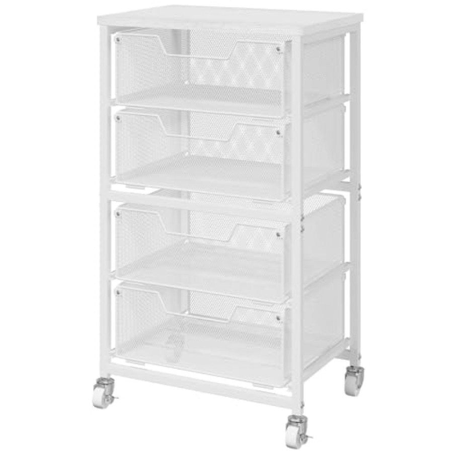 4-Drawer Rolling Storage Cart  - Art Craft Us 리뷰 및 가격
