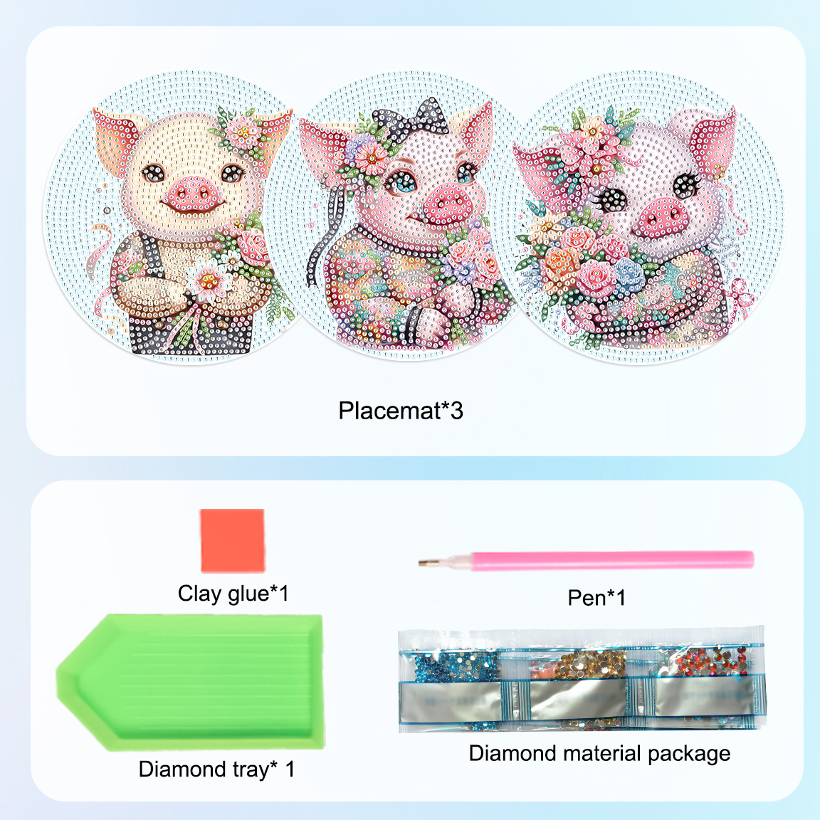 3Pcs Diamond Art Painting Plac - Art Craft Kit 리뷰 및 가격