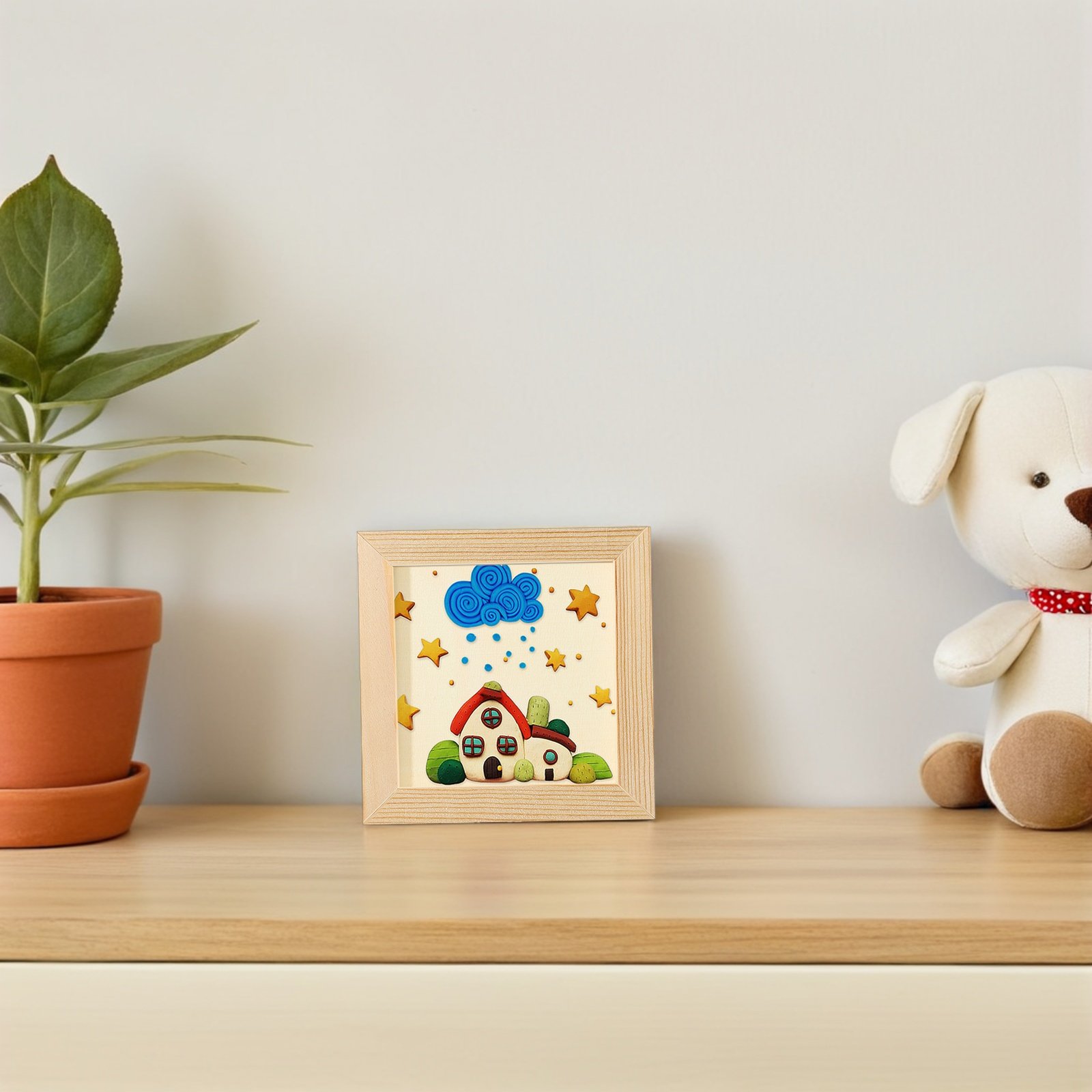 8Pcs Clay Blank Frames DIY Woo - Art Craft Simple 리뷰 및 가격