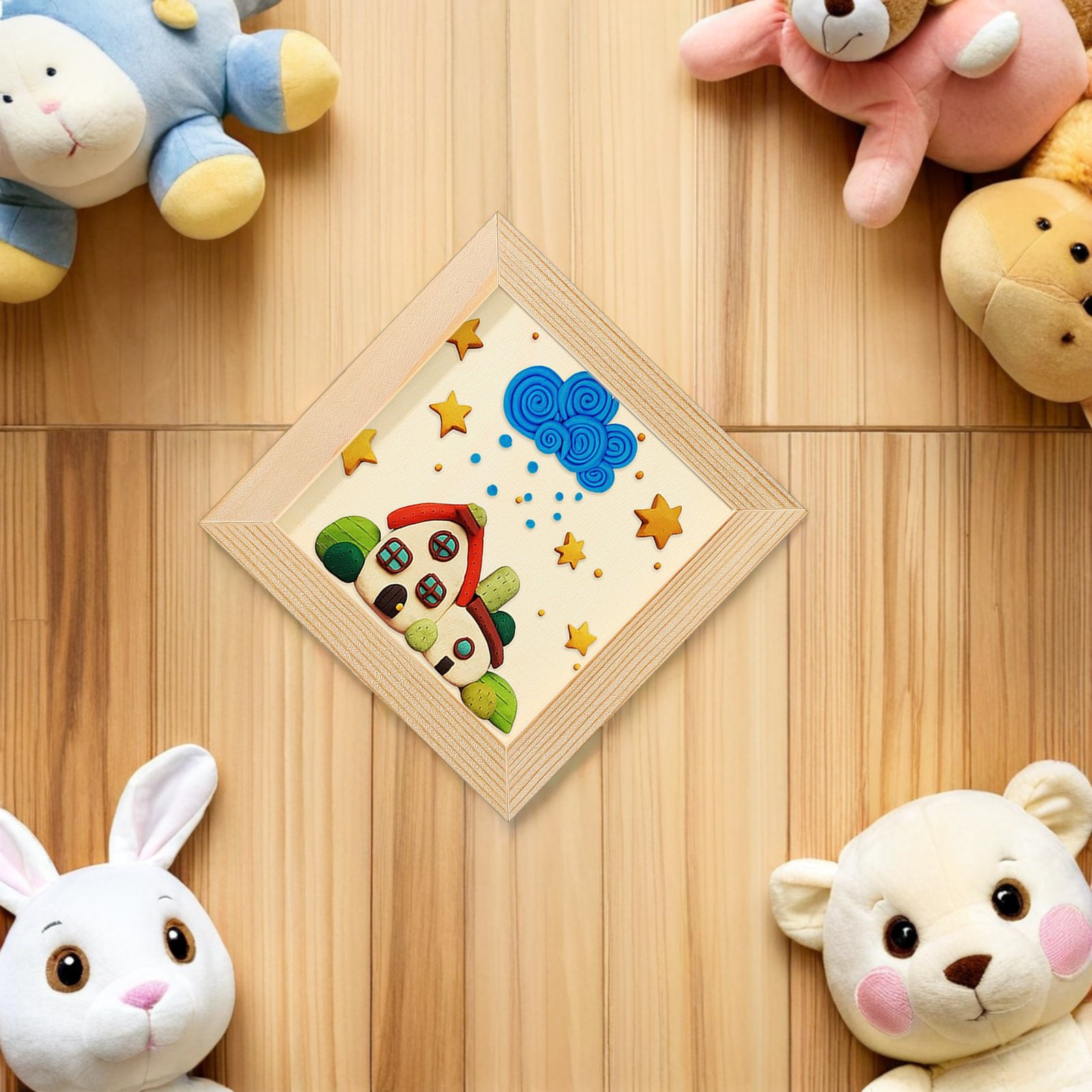 8Pcs Clay Blank Frames DIY Woo - Art Craft Simple 리뷰 및 가격
