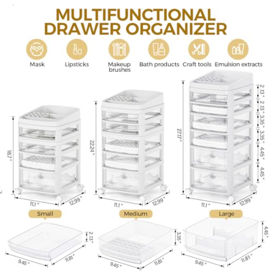 Rolling Cart with 6 Drawers Cl - Art Craft Us 리뷰 및 가격
