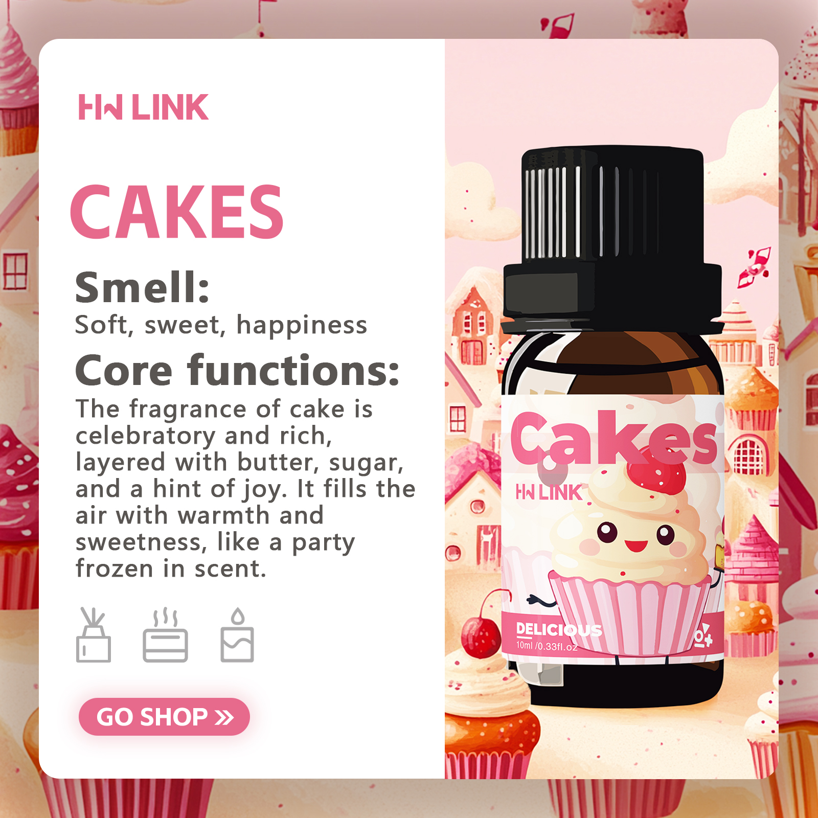 10ml Cakes Essential Oils Perf - Art Craft Things 리뷰 및 가격