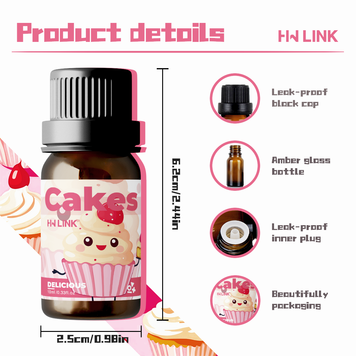 10ml Cakes Essential Oils Perf - Art Craft Things 리뷰 및 가격