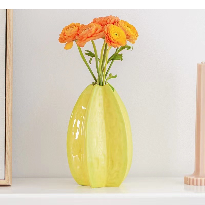 Yang Peach Flower Vase Decorat - Art Craft Simple 리뷰 및 가격