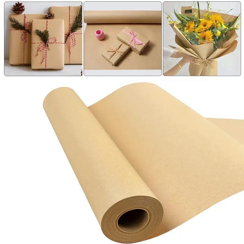 Brown Kraft Paper Ideal For Gi - Wallpaper Art And Craft 리뷰 및 가격