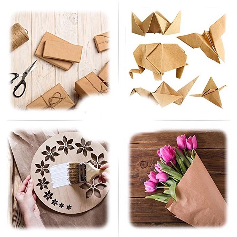 Brown Kraft Paper Ideal For Gi - Wallpaper Art And Craft 리뷰 및 가격