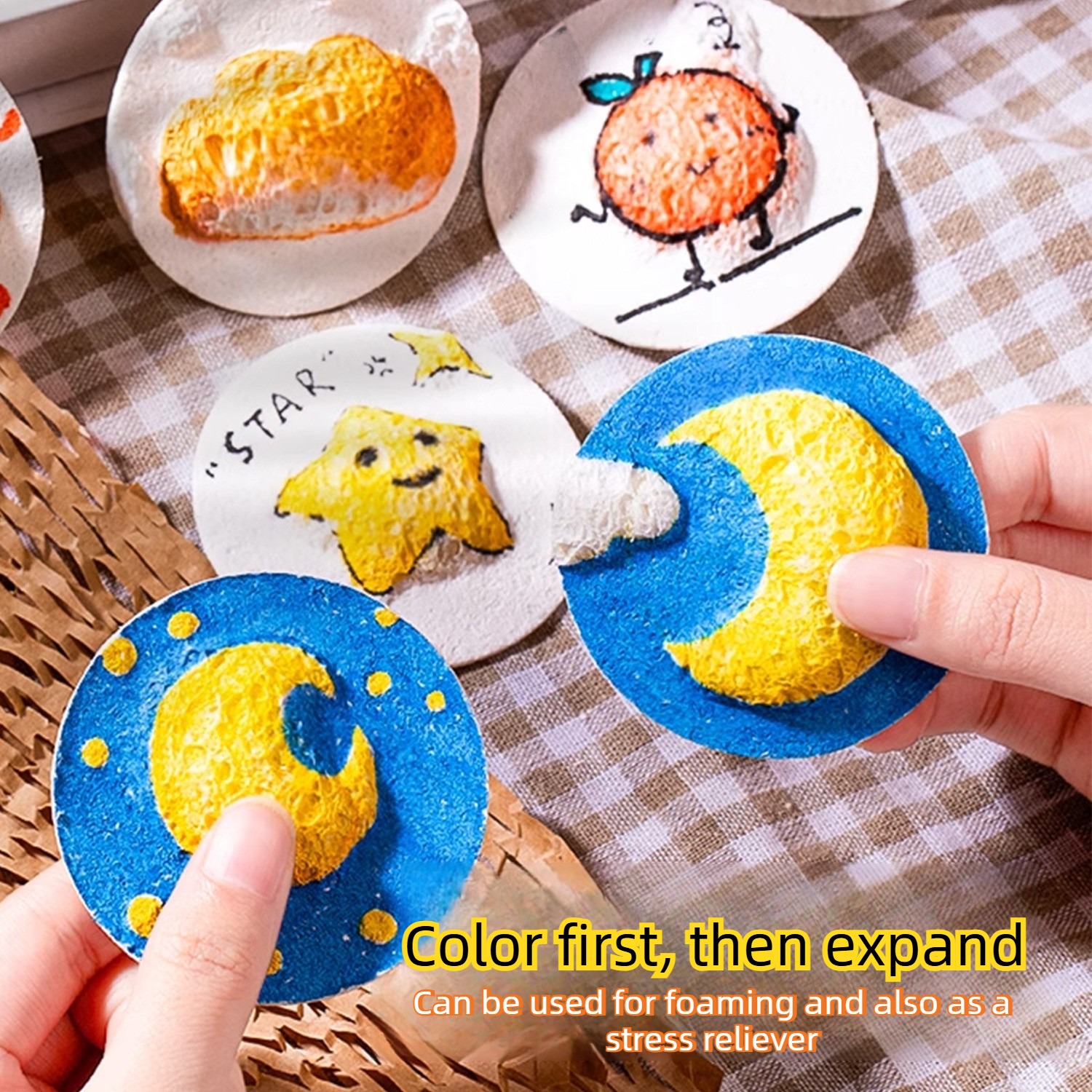 3D Puffy Foam Texture Painting - Art Craft Halloween Preschool 리뷰 및 가격