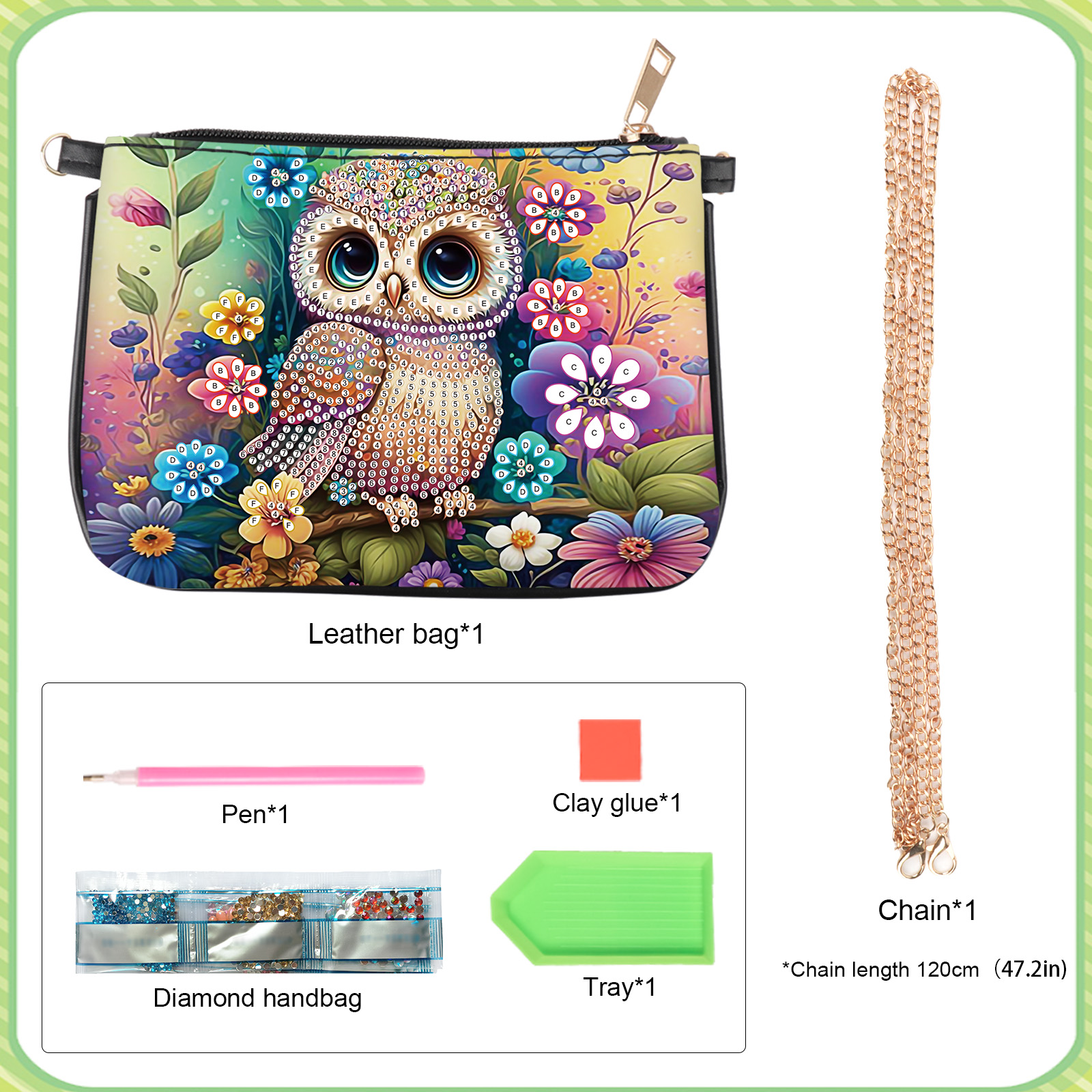 Colorful Owl Diamond Art Paint - Art Craft Kit 리뷰 및 가격