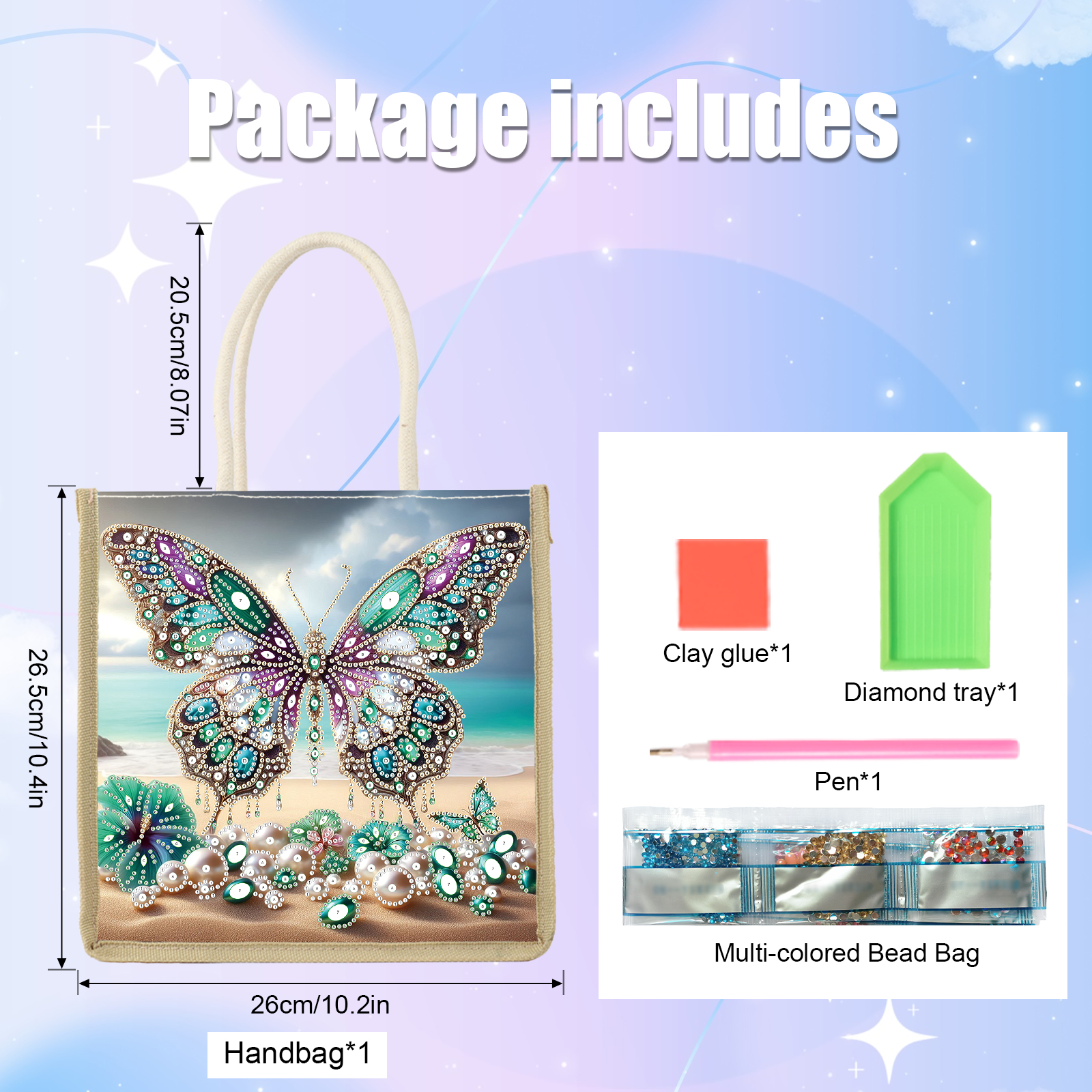 Diamond Art Painting Handbag K - Art Craft Kit 리뷰 및 가격