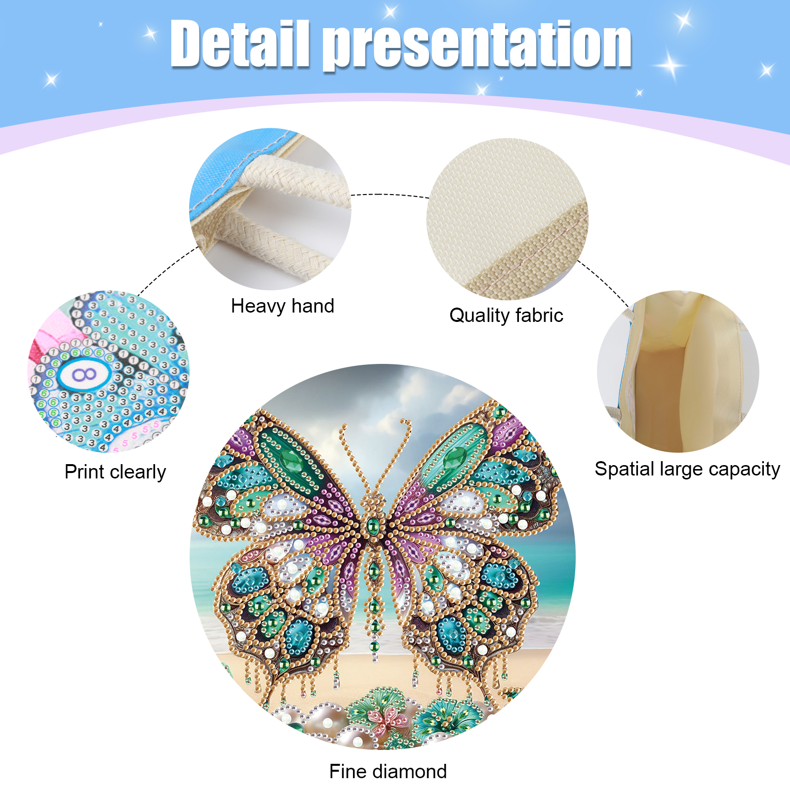 Diamond Art Painting Handbag K - Art Craft Kit 리뷰 및 가격