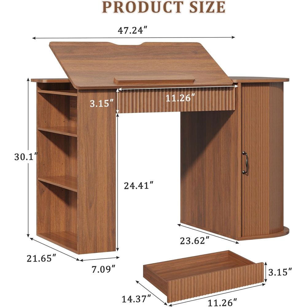 Storage Cabinet Desk with Shel - Art Craft Us 리뷰 및 가격