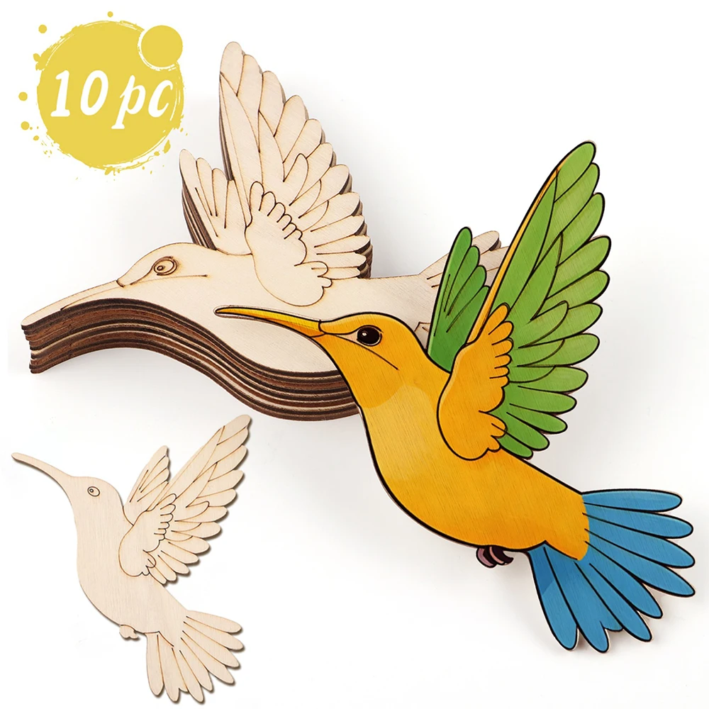10pcs Unfinished Wood Animal B - Art Craft Kit 리뷰 및 가격