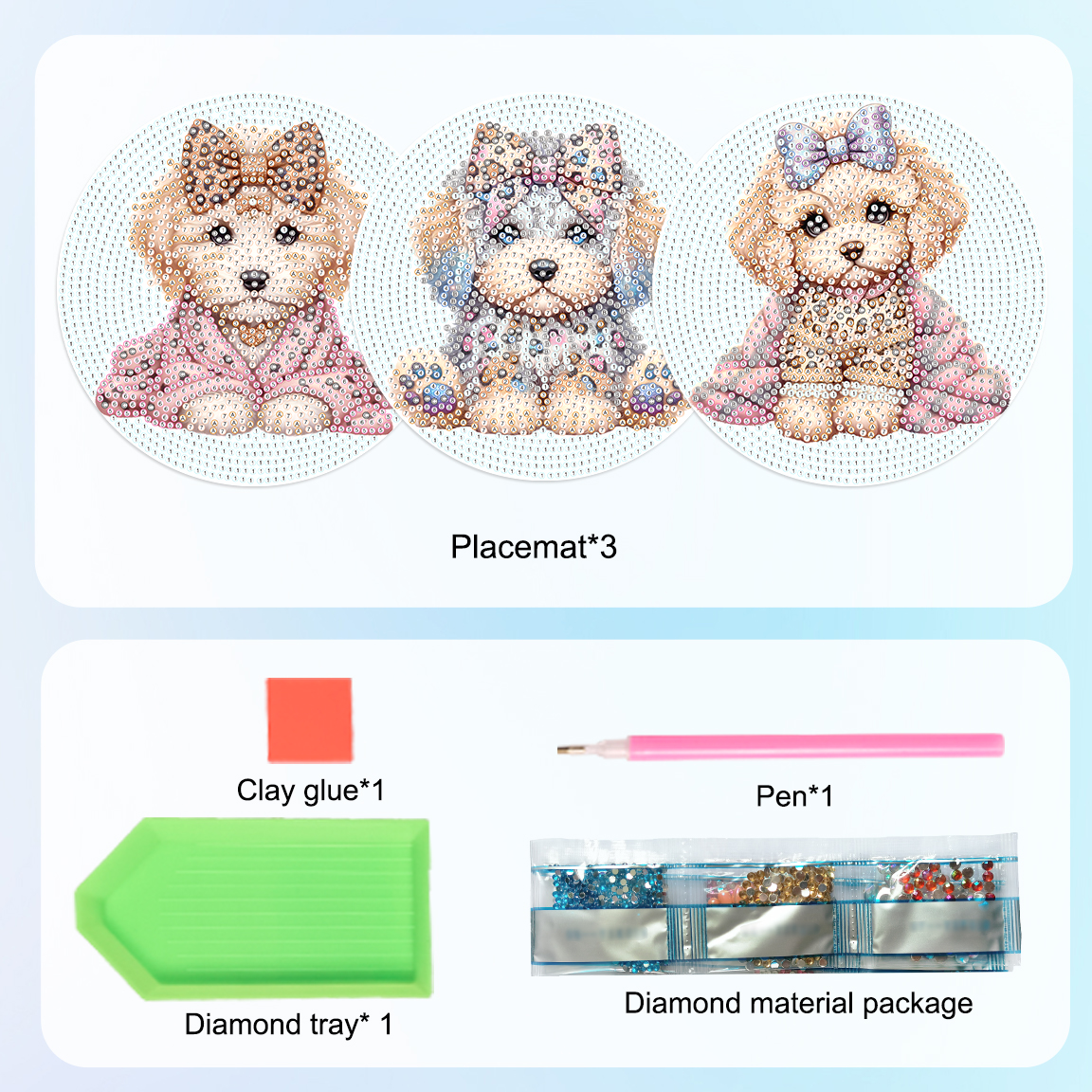 3Pcs Diamond Art Painting Plac - Art Craft Kit 리뷰 및 가격