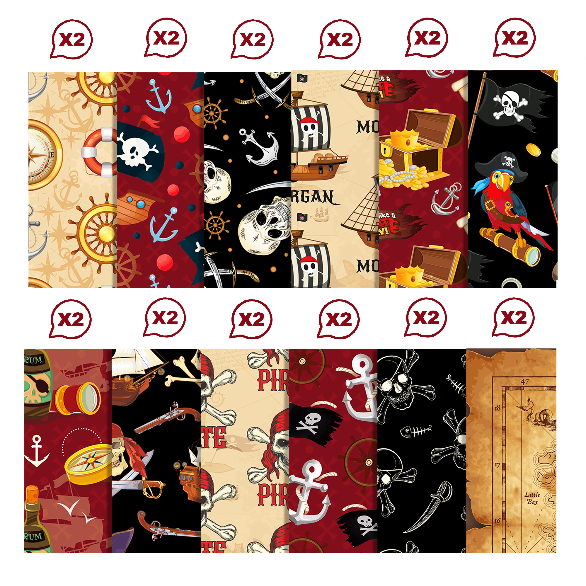 24pcs European Pirate Theme DI - Art Craft Paper 리뷰 및 가격