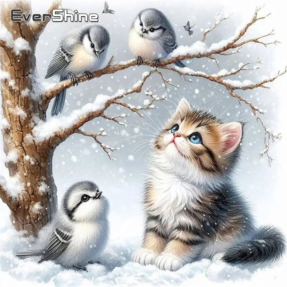 Evershine Cat Diamond Mosaic A - Wallpaper Art And Craft 리뷰 및 가격