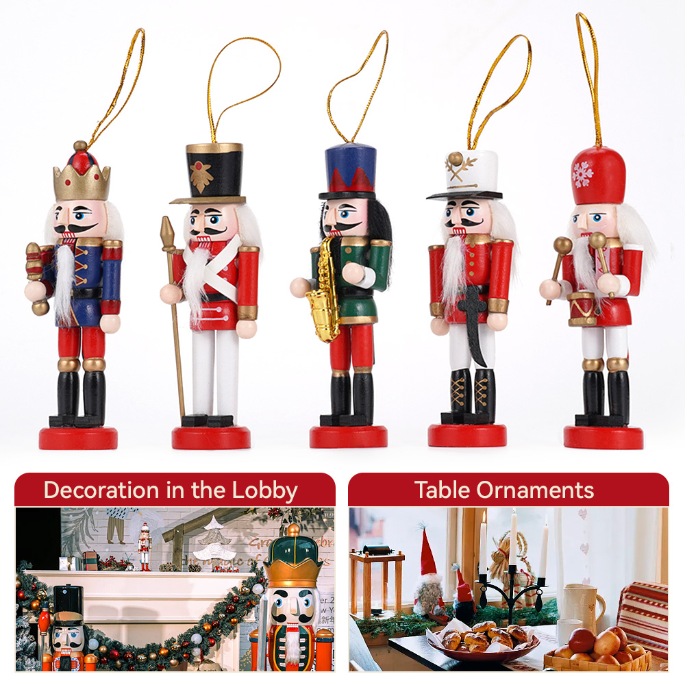5pcs Mini Nutcracker Ornaments - Art Craft Village 리뷰 및 가격