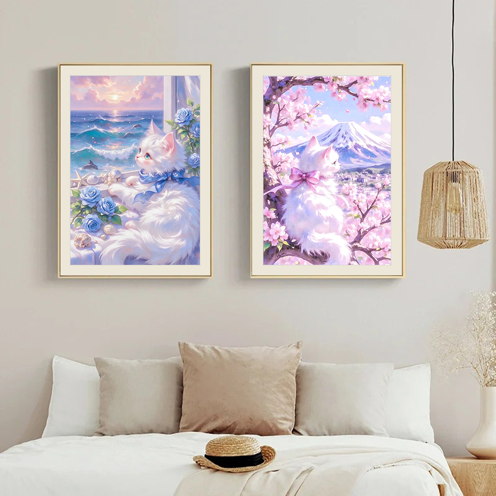 5D Diamond Painting Cat Lover  - Wallpaper Art And Craft 리뷰 및 가격