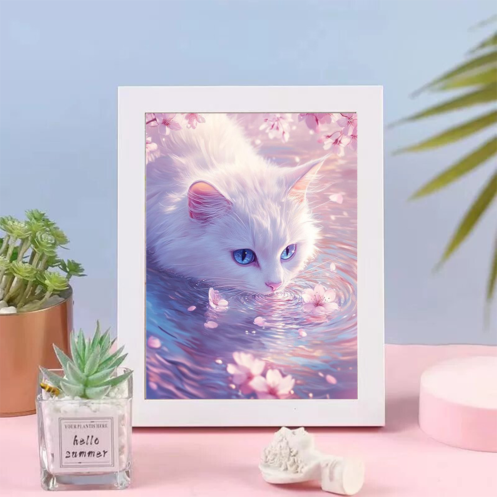 5D Diamond Painting Cat Lover  - Wallpaper Art And Craft 리뷰 및 가격