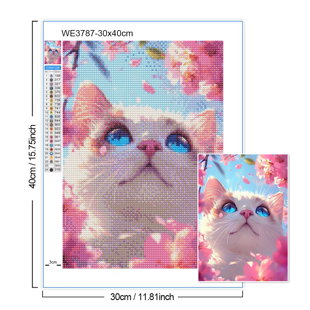 5D Diamond Painting Cat Lover  - Wallpaper Art And Craft 리뷰 및 가격