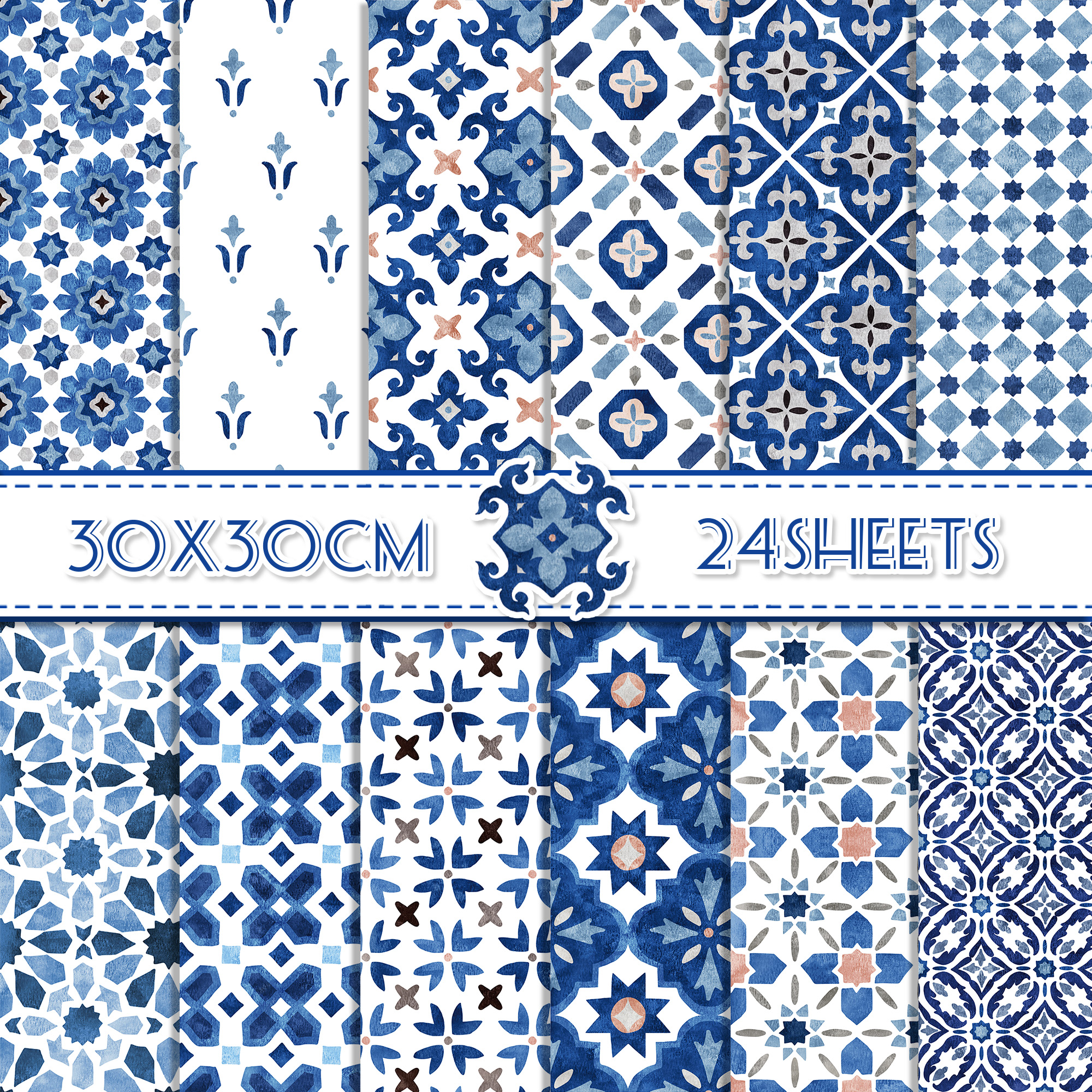 24pcs 30*30cm Mandala Scrapboo - Art Craft Paper 리뷰 및 가격