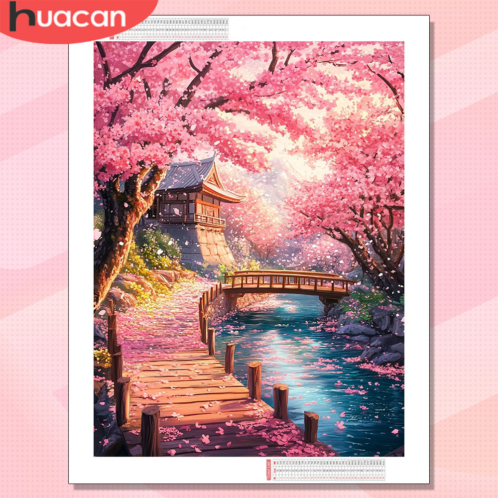 HUACAN Diamond Art House Lands - Wallpaper Art And Craft 리뷰 및 가격