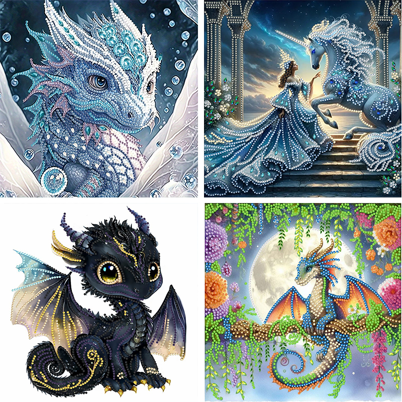 GATYZTORY Dragon 5D DIY Specia - Wallpaper Art And Craft 리뷰 및 가격