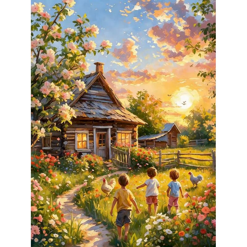 GATYZTORY Village Painting By  - Art Craft Village 리뷰 및 가격